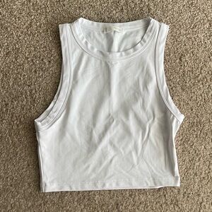 Zara Classic White Sleeveless Tank